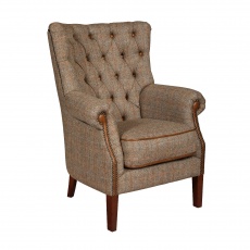 Hexham Chair - Hunting Lodge Harris Tweed - Fast Track Delivery
