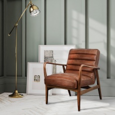 Ribble Chair Local Brown Leather