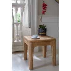 Toba - Arch Lamp Table in Recycled Teak - Natural Rustic Finish (New 2024)