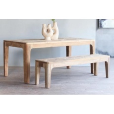 Arch Dining Table 200cm in Recycled Teak - Natural Deep Rustic Finish (New 2024)