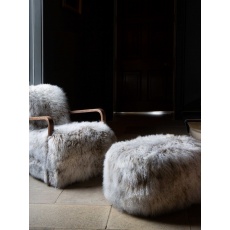 Yetti-Ewe Merino Armchair & Foot Stool Set - 100% Natural Mongolian Wool (New 2023)