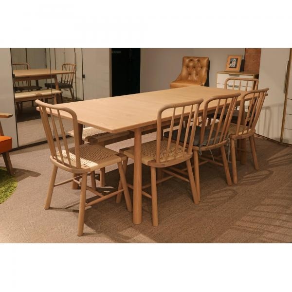 Carlton Andersson - Ext. Dining Table 180CM with White Oil Finish (New 2024) Ext. 2200mm