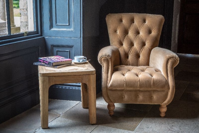 vintage Westminster Armchair in Butterscotch Velvet Grade 1 (New 2024)