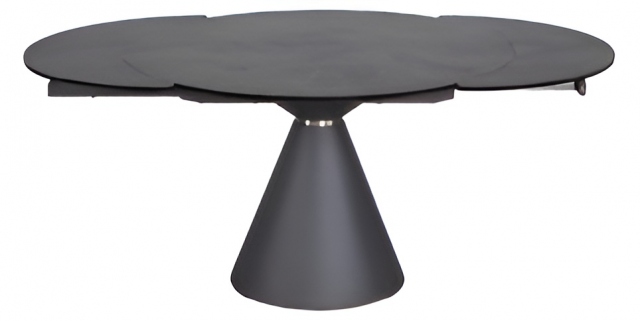 Carlton Venice Collection - Lucca Bubble Extending Dining Round Table 1.2m Oslash with Volcano Ceramic Top