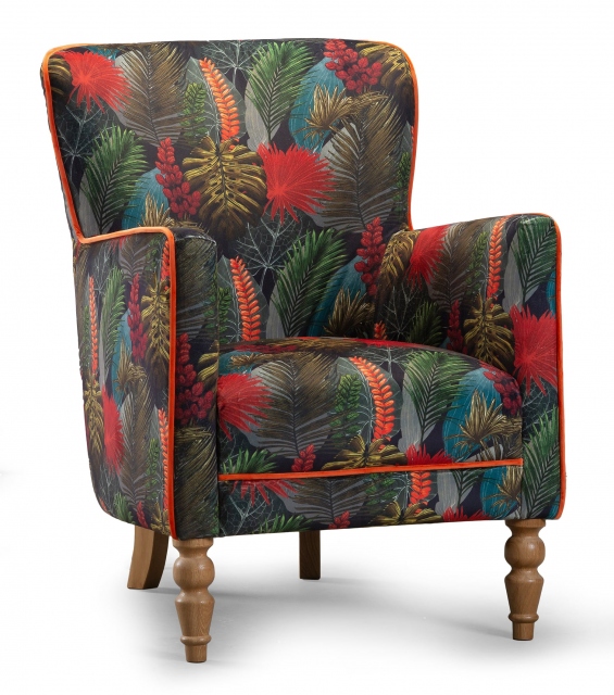 vintage Howden Chair Fast Track (Tropical Leaf - Toucan) - Fast Track