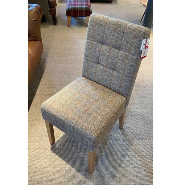 Tweed fabric dining chairs sale