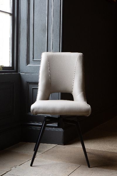 Carlton Venice Collection Parma Upholstered Chair - Now with Swivel Action in Truffle PU (New 2024)