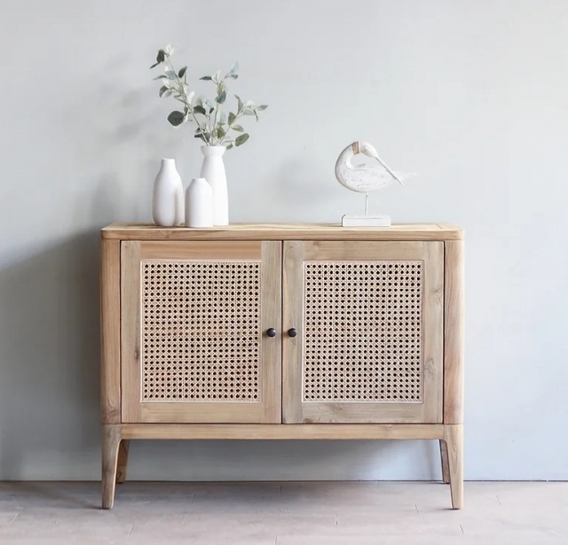 Carlton Toba- Arch 2 Door Sideboard in Recycled Teak in - Natural Rustic Finish (New 2024)