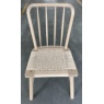 Carlton Andersson Spindle Back Chair with Woven Rope Seat Base & White Oil Legs (New 2024)