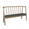 Andersson Kingham Bench with Upholstered Seat with White Oil Finish (New 2024)
