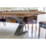 Carlton Windermere Monastery Extending Dining Table with Z Metal Legs & Bianco Finish New 2024