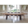 Carlton Windermere Monastery Extending Dining Table with Z Metal Legs & Bianco Finish New 2024