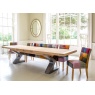 Carlton Windermere Monastery Extending Dining Table with Z Metal Legs & Bianco Finish New 2024