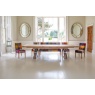 Carlton Windermere Monastery Extending Dining Table with Z Metal Legs & Bianco Finish New 2024