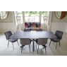 Carlton Verona Extending Butterfly Table Concrete Melamine Finish (New 2024) Ext 210cm