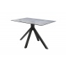 Carlton Venice Collection - Crete Fixed Top Rectangular Table - Printed Glass Top 110 x 75cm