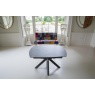 Carlton Venice Collection - Naples Twist Top Table Concrete Glass Finish 120 x 90cm (New 2024)