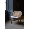 Carlton Jasper Chair with Rattan Back (New 2024) in Natural Linen Upholstery