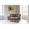 vintage Winderwath 3 Seater Sofa - Malham Green Wool + Tan Leather (Fast Track)