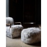 vintage Yetti-Ewe Merino Armchair & Foot Stool Set - 100% Natural Mongolian Wool (New 2023)