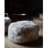 vintage Yetti-Ewe Merino Luxury Wool Pouf - Sheepskin 100% Natural Mongolian Wool (New 2024)