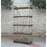 Carlton Wooden Glass Bookcase with Metal Frame (New 2024)
