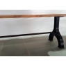 Carlton Sleeper Wood Monks Leg Table with Metal Legs - 200cm (New 2024)